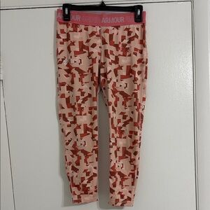 Under Armour girl’s Geometric peach  Leggings